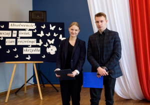 Wiktoria i Jakub tegoroczni maturzyści