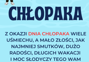 Plakat na dzień chłopaka