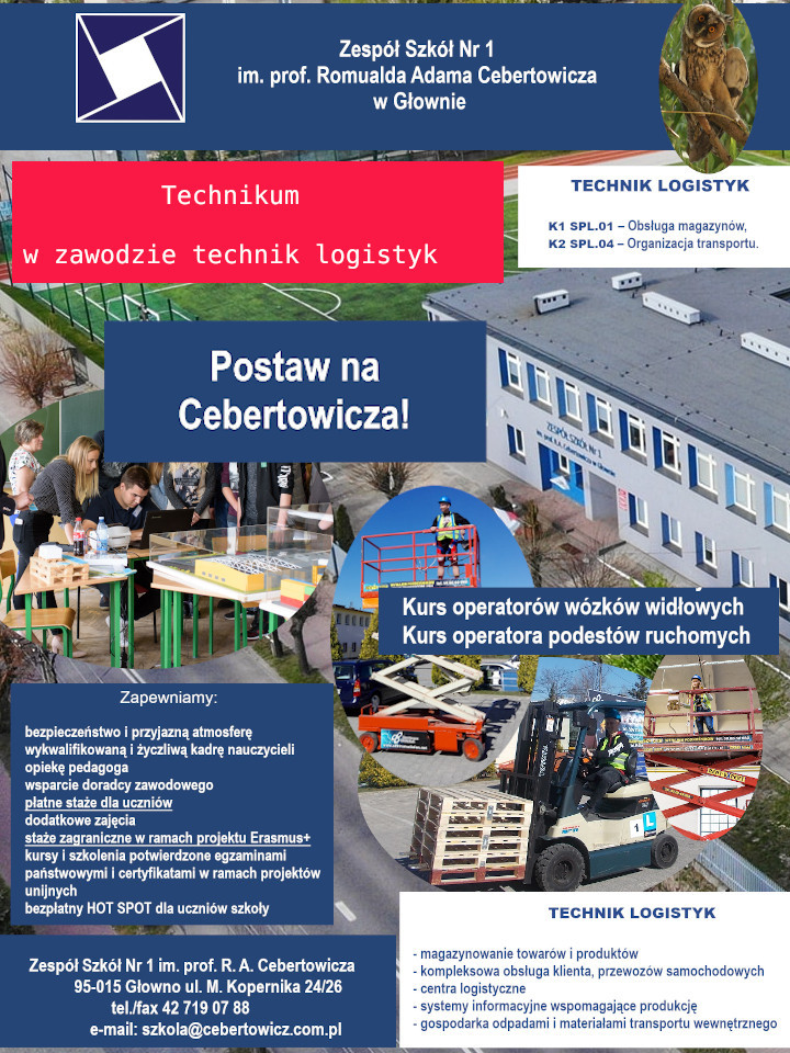Technikum Logistyczne - Zespól Szkól nr 1 im.R.A.Cebertowicza
