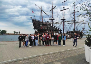 Uczestnicy wycieczki w porcie Gdynia