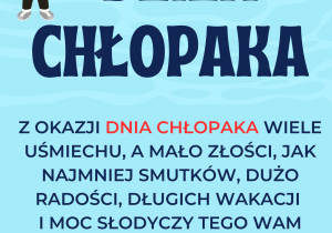 Plakat na dzień chłopaka