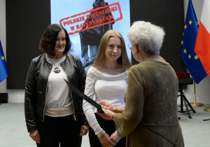 Marta Ochocka podczas wręczania nagrody