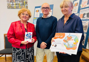 Pani Alicja Wojciechowska, Pani Dyrektor Elżbieta Kołodziej , Krzysztof Wawrzyn